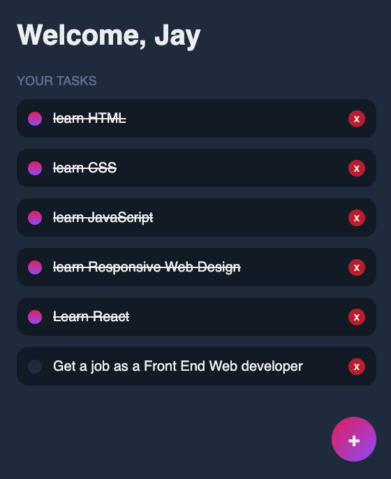 Project one Todo App